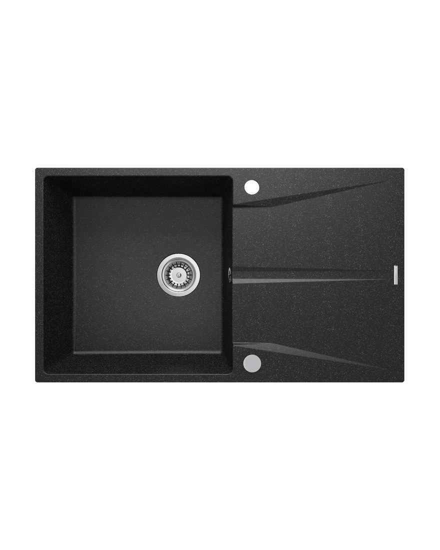 Мойка кухонная гранитная CORIO 860x500x216 с сифоном